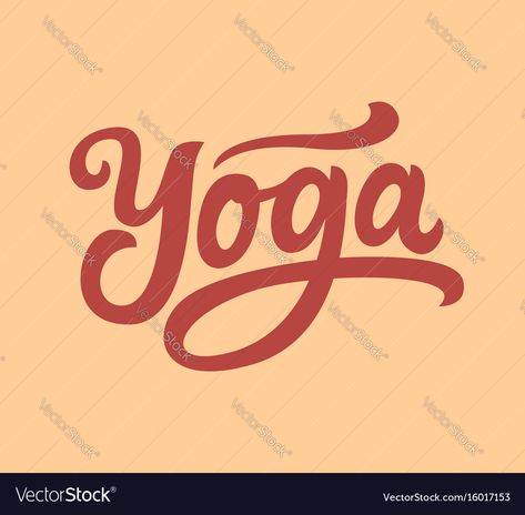 Yoga Calligraphy, Yoga Font, Written Logo, Yoga Tee Shirt, Yoga Hands, Drawing Wall, Calligraphy Logo, Handwritten Letters, Calligraphy Design