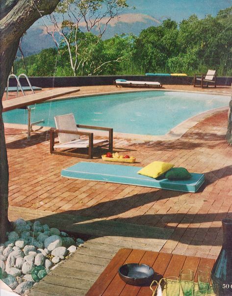 Explore barbiescanner's photos on Flickr. barbiescanner has uploaded 6197 photos to Flickr. 50s House, Villa Pool, 1970s Home, Event Poster Design, Resort Pools, Apartment Life, Beautiful Pools, Vintage Things, House Garden