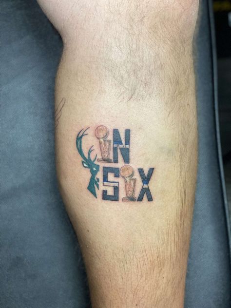 Markleton on Twitter: "Absolutely in love with my new tattoo. This one speaks for it self. #BucksIn6 #ForTheCulture @Bucks… " Milwaukee Bucks Tattoo, Bucks Tattoo, Buck Tattoo, Arm Tattoos, New Tattoo, Arm Tattoos For Guys, Milwaukee Bucks, Arm Tattoo, New Tattoos