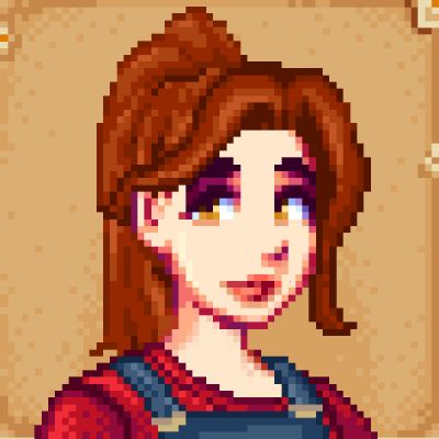 Stardew Valley Custom Npc, Stardew Valley Farmer Portrait, Ridgeside Village Fanart, Gunther Stardew Valley Fanart, Stardew Valley Seasonal Outfits, Luau Stardew Valley, Stardew Valley Farmer Profile, Stardew Valley Pfp Icon, Stardew Valley Template