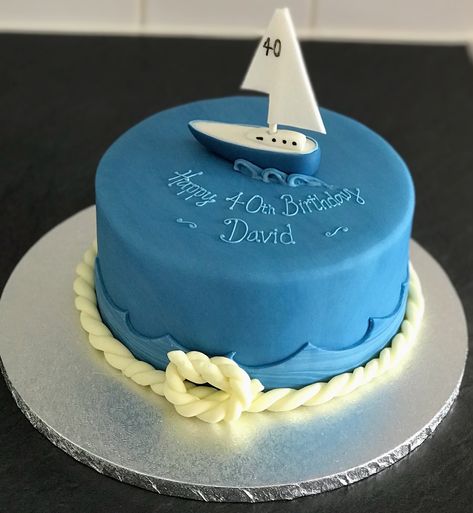 Seaman Cake, Thirty Birthday Cake, Yacht Birthday, Thirty Birthday, Cake Ideas, Birthday Cake, Cake, Birthday