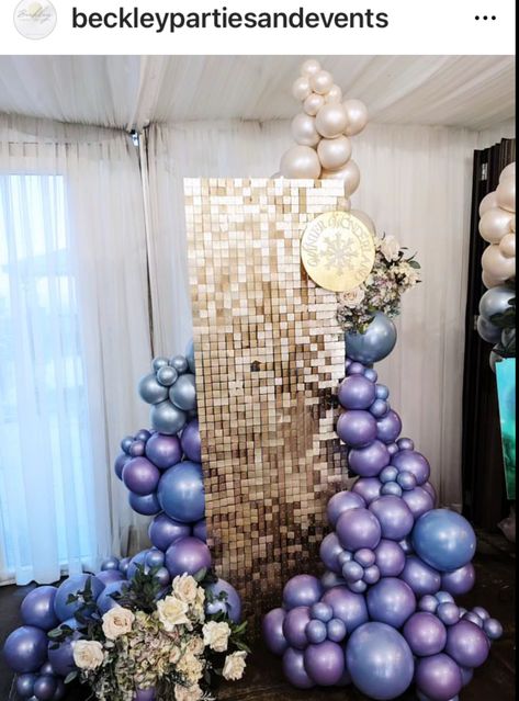 Party Planning Business, Deco Ballon, Sequin Wall, Bridal Shower Balloons, Shimmer Wall, Mens Birthday Party, Pretty Journals, Balloon Stands, Event Backdrop