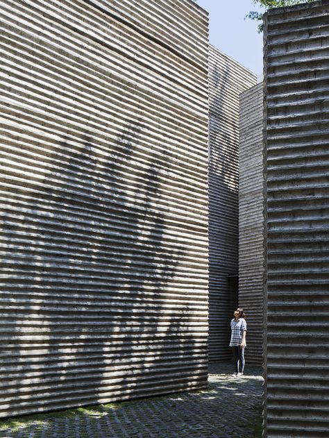 Precast Concrete House, Vtn Architects, Vietnam Photography, Concrete Formwork, Facade Panel, Bamboo Architecture, Concrete Architecture, Facade Cladding, Concrete Facade