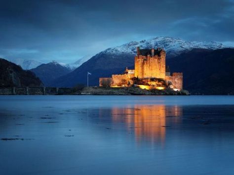 Eilean Donan Castle at Dornie by Kyle of Lochalsh in the Highlands of Scotland Kyle Of Lochalsh, Eilean Donan Castle, Uk Weather, Eilean Donan, Scotland Castles, National Photography, Photo Puzzle, Winter Weather, Image Frame