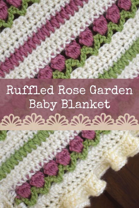 Nursery For Baby Girl, Crochet Patterns Baby Girl, Baby Heirloom, Vintage Baby Blanket, Crochet Rose Pattern, Her First Birthday, Heirloom Blanket