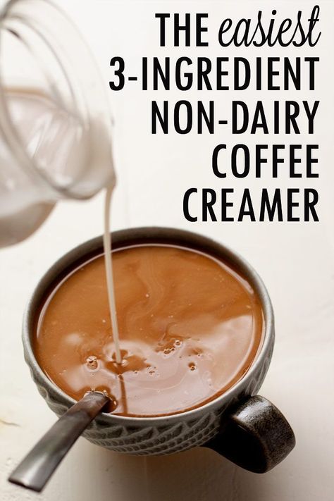 Coconut Creamer Recipe, Coconut Coffee Creamer, Vegan Coffee Creamer, Non Dairy Coffee Creamer, Coconut Milk Coffee, Coconut Creamer, French Vanilla Creamer, Homemade Coffee Creamer, Vegan Coffee