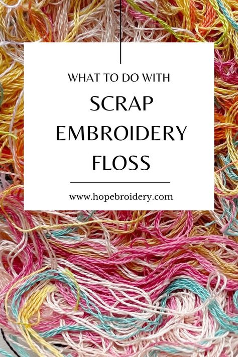 Hand Embroidery Must Haves, Non Floral Embroidery, Projects With Embroidery Floss, Best Material For Embroidery, Crochet With Embroidery Floss Projects, Dainty Embroidery Design, Leftover Embroidery Floss, Embroidery Over Printed Fabric, Scrap Embroidery Thread Ideas