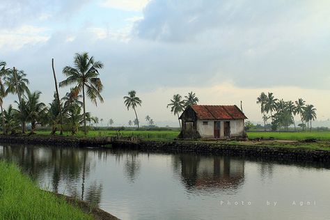 Alleppey Kerala, Kerala Travel, Village Photography, Art Village, Flower Painting Canvas, Watercolour Inspiration, Landscape Photography Nature, Landscape Art Painting, Beautiful Locations Nature