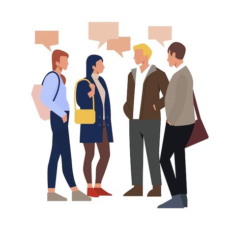 Free vector hand drawn flat design of pe... | Free Vector #Freepik #freevector #people-speaking #collection #illustration-pack #bundle People Speaking Illustration, People Talking Aesthetic, Speaking Illustration, Talking Aesthetic, Speaking Aesthetic, Stone Age Boy, Two People Talking, People Speaking, Collection Illustration