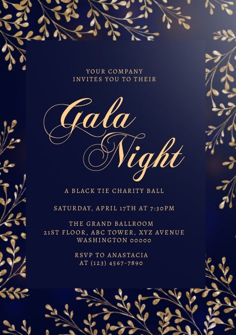 Gala Invitation Design Nonprofit, Invited Card Design, Gala Night Invitation, Gala Dinner Invitation, Gala Invitation Design, Ranch Party, Valentine Party Invitations, Event Invitation Design, Gala Invitation