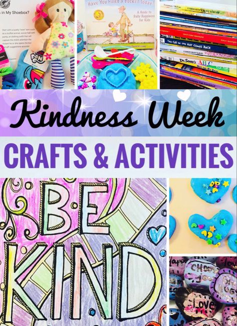 Schoolwide Kindness Project, Kindness Science Activities, Kindess Week Preschool, Kindness Craft For Kindergarten, Generosity Crafts For Kids, Cultivating Kindness Nursing Home Week, Elementary Kindness Activities, Kindness Art Activities, Crafts About Kindness