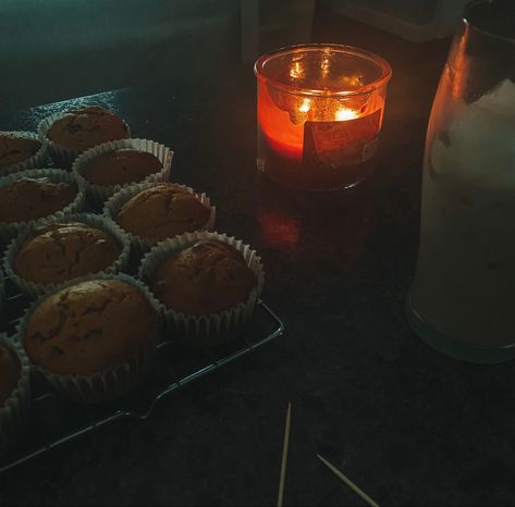 #baking #pumpkinspice #muffins #fall #aesthetic #candles Pumpkin Muffins Aesthetic, Fall Muffins Aesthetic, Aesthetic Fall Baked Goods, Candles Aesthetic Autumn, Pumpkin Candle Aesthetic, Autumn Aesthetic Candles, Fall Muffins, Ghost Candles, Pumpkin Muffins