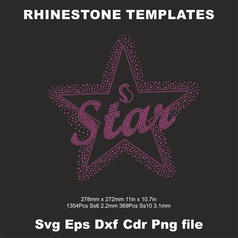 Big Star Text Rhinestone Template,Cricut Rhinestone Star,SS6 SS10 Star Rhinestone Template,Tshirt Template Svg,Cut file Svg, Svg Rhinestone by TheSVGArtDesigns on Etsy Rhinestone Tshirts, Rhinestone Templates, Rhinestone Designs Templates, Tshirt Template, Rhinestone Transfers, Flower Template, Christmas Templates, Rhinestone Heart, Rhinestone Designs