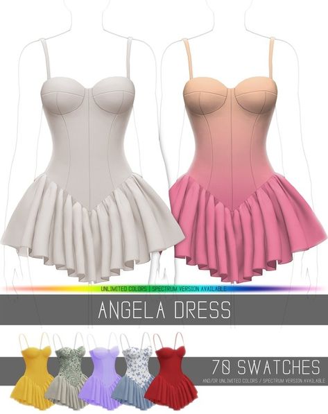 ANGELA DRESS | Patreon Sims 4 Female Cc Clothing, Victorian Sims 4, Dress Sims 4 Cc, Alpha Sims, Fiona Shrek, Sims 4 Cc Female, Sims 4 Female Cc, Sims 4 Cas Cc, Short Long Dresses