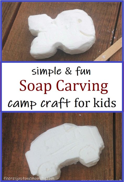 Soap Carving for Kids | There's Just One Mommy Soap Carving Patterns, Scout Camping Activities, Camping Craft, Beaver Scouts, Cub Scouts Bear, Cub Scout Crafts, Bear Scouts, Camping Crafts For Kids, Cub Scout Activities