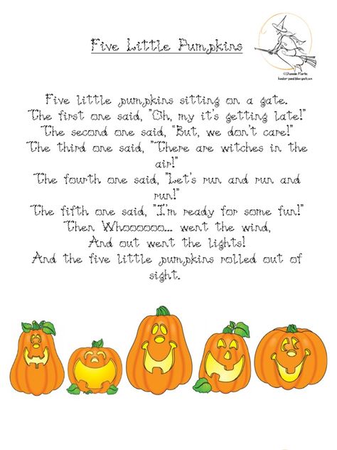 Five Little Pumpkins©Shannon Martin kinder-pond.blogspot.com Five little pumpkins sitting on a gate. The first one said, "Oh, my it'... 5 Little Pumpkins Sitting On A Gate, Patch Crafts, 5 Little Pumpkins, Five Little Pumpkins, Toddler Craft, Cabbage Patch, Toddler Crafts, Read Online For Free, Oh My