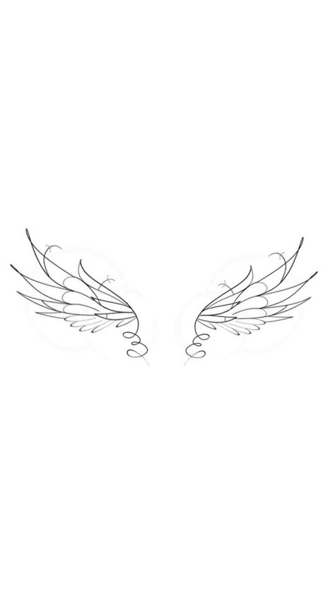 Angel Wings Tattoo Drawing, White Ink Angel Wing Tattoo, Delicate Wings Tattoo, Angel Wings Tattoo Tramp Stamp, Wings Back Tattoo For Men, Angle Wings Tattoo Women, Delicate Angel Wings Tattoo, Angel Wing Tramp Stamp, Wing Tattoo On Leg