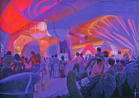 Syd Mead, 70s Sci Fi Art, Futuristic Aesthetic, Parc D'attraction, Computer Vision, Nice Art, Futuristic Art, Retro Futuristic, Environment Concept Art