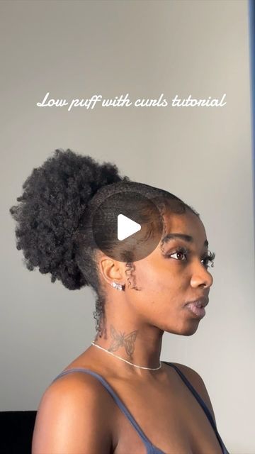 4c Natural Hairstyles, Puff Hairstyles, Low Puff, Natural Hair Journey Growth, Natural Hair Puff, Hair Puff, 4c Natural, 4c Natural Hair, Natural Haircare