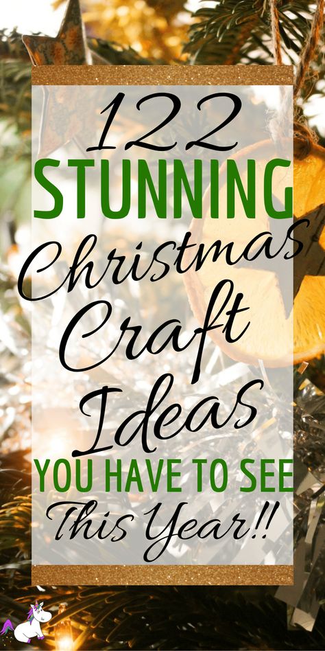 122 Christmas Crafts That are Stunningly Beautiful and easy to do! Whether you're looking for the perfect gift wrapping ideas or the best diy Christmas ornaments for your tree, this post has got you covered! You'll find Christmas wreaths, Tree decorations, handmade gift ideas and so much more. Click here to get all the inspiration #DIYchristmas #christmasdiy #diychristmasdecor #diychristmasdecorations Diy Christmas Gifts For Family, Christmas Craft Ideas, Christmas Crafts To Sell, Christmas Crafts For Adults, Handmade Christmas Crafts, Christmas Crafts To Make, Diy Christmas Decorations, Navidad Diy, Holiday Crafts Christmas