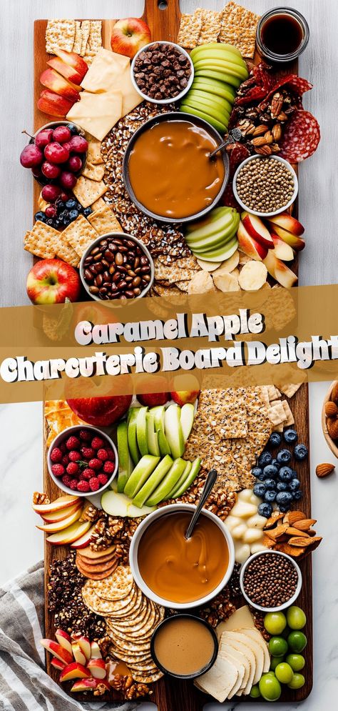 🍏✨ Elevate your fall gatherings with a Caramel Apple Charcuterie Board Delight! This Instagram-worthy spread captures the cozy, sweet-tart essence of autumn. 🍂💕 Create a sumptuous centerpiece with caramel-dipped apples, crunchy nuts, and delectable treats for a fun, creative tasting experience. Perfect for bringing friends and family together! 🥰🍎 #autumntreats #charcuterieboard #fallvibes #sweetandcrunchy #foodieheaven #fallinlove 😊🍫🍬 Bring Your Own Charcuterie Board Party, Dessert Charcuterie Board Fall, Sweet And Savory Charcuterie Board, Fall Dessert Charcuterie, Sweet Charcuterie Board Ideas, Caramel Apple Board, Caramel Apple Charcuterie, Caramel Apple Charcuterie Board, Apple Charcuterie Board