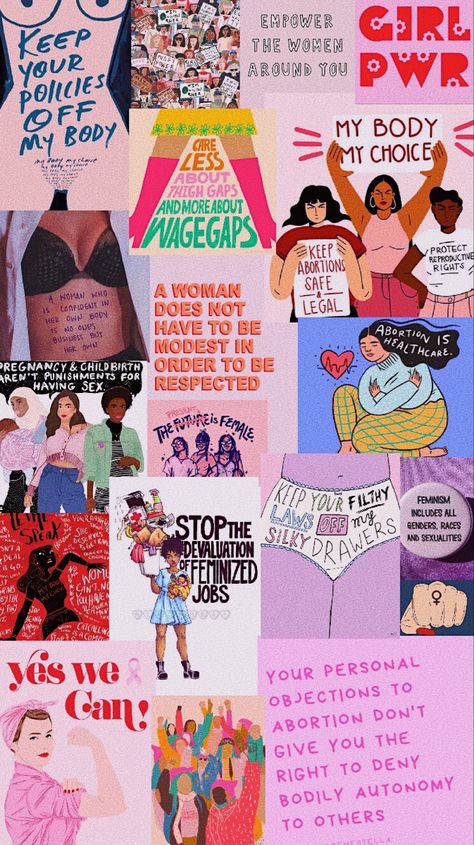 #collage #womensrights #women Positivity Pictures, Girl Empowerment, Collage Poster, Women’s Rights, Reproductive Health, Picture Collage, Paper Collage, How To Do Yoga, Body Positivity