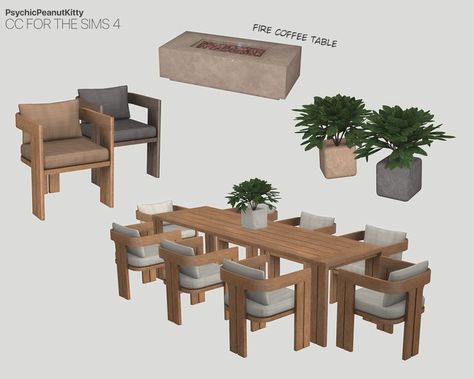 Sims 4 Dining Chair Cc, Sims 4 Cc Dining Chairs, Sims 4 Cc Dining Room Set, Sims 4 Cc Outside Furniture, Sims 4 Cc Patio, Sims 4 Dining Cc, Sims 4 Cc Kitchen Patreon, Sims 4 Cc Chair, Sims 4 Table