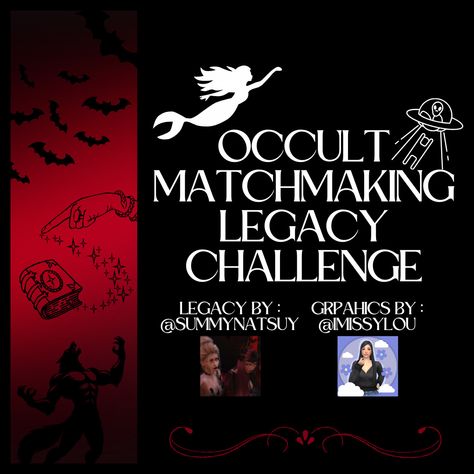 Occult Legacy Challenge Sims 4, Sims 4 Occult Challenge, Spellcaster Mods Sims 4, Vampire Legacy Sims 4, Fun Sims 4 Challenges, Sims 4 Vampire Challenge, Sims4 Legacy Challenge, Sims 4 Challenge Ideas List, Sims 4 Cc Wicked Whims Animations