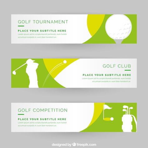 Pennant Template, Golf Logo Design, Golf Stick, Putt Putt Golf, Golf Poster, Sport Branding, Golf Event, Golf Logo, Promotional Banners