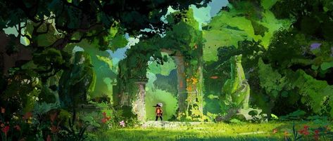 Background Environment, Environment Painting, The Last Wish, Different Kinds Of Art, A Level Art, Visual Development, Colorful Landscape, Environment Concept Art, 영감을 주는 캐릭터