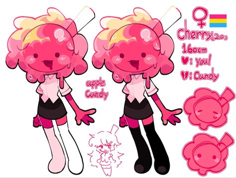 Food Oc Drawing, Object Oc Ideas, Dessert Oc, Candy Character Design, Bfdi Oc, Jelly Character, Candy Oc, Kidcore Oc, Candy Character