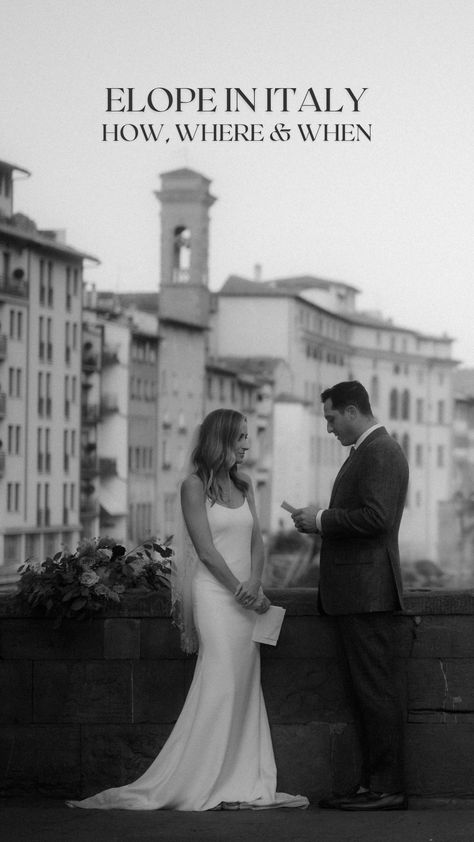 Groom reading his vows during wedding in Florence, Italy Elope In Italy Amalfi Coast, Italian Civil Wedding, Elopement Dress Italy, Elope To Italy, Italy Elopement Dress, Tuscany Elopement Wedding, Elopement Ideas Italy, Eloping Italy, Eloping In Italy