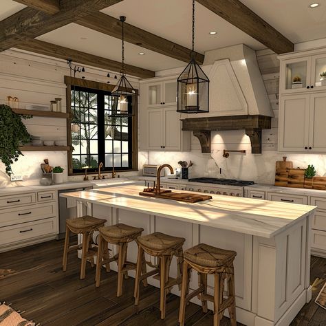 30+ Bloxburg Kitchens to Sparkle Creativity Bloxburg Kitchen Island Ideas, Vintage Bloxburg Kitchen Ideas, Bloxburg Cottage Kitchen, Bloxburg Builds Ideas Layout, Bloxburg House Kitchen Ideas, Farmhouse Kitchen Bloxburg, Bloxburg Farmhouse Kitchen, Bloxburg House Aesthetic, Kitchen Bloxburg Ideas