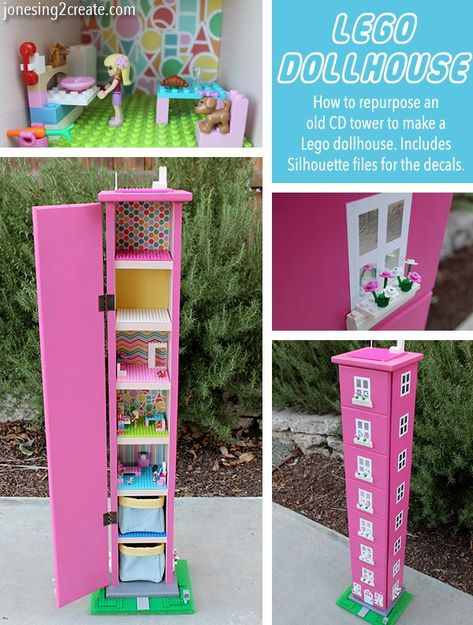 Koti Diy, Old Cd, Lego Activities, Lego Craft, Lego Room, Lego Storage, I Am In Love, Lego Projects, Lego Friends