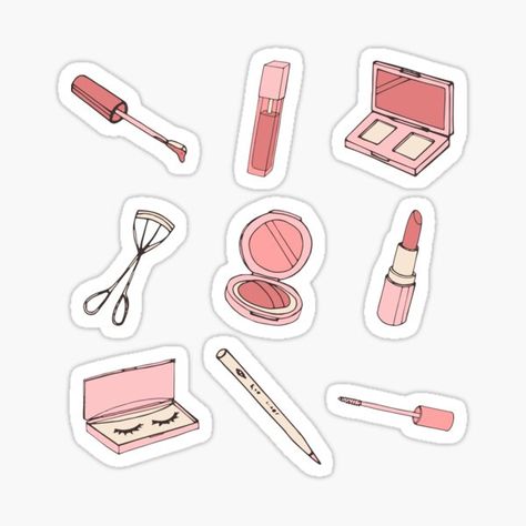 Sephora Cake, Makeup Journal, Clarins Lip Oil, Makeup Clipart, Stickers Text, Makeup Stickers, Bond Paper Design, Book Crafts Diy, Buy Makeup