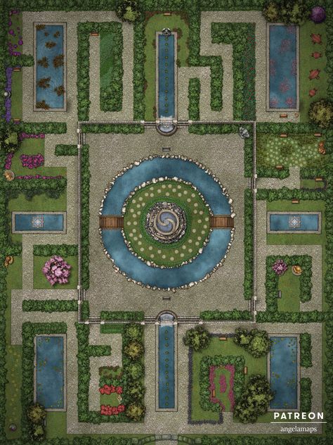 Minecraft Greenhouse, Tree Map, Tabletop Rpg Maps, Dungeon Maps, D D Maps, Minecraft Blueprints, Fantasy City, D&d Dungeons And Dragons, Dnd Art