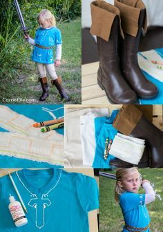 DIY Link Costume from Zelda: Breath of the Wild Link Zelda Costume, Link Halloween Costume, Comicon Costume, Zelda Diy, Zelda Costume, Zelda Party, Link Costume, Zelda Birthday, Link Cosplay