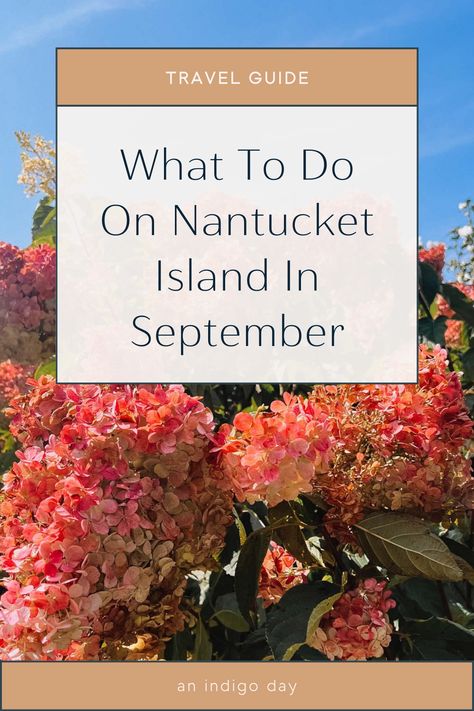 You might think summer is the prime travel season for Nantucket, but wait until you see it in the fall when the limelights change colors and the weather has cooled off! Discover the unique charm and serenity of Nantucket in September with our guide. Nantucket In October, Cape Cod September, Fall In Nantucket, Nantucket Travel Guide, Nantucket Autumn, Nantucket Itinerary, Nantucket In The Fall, Nantucket Trip, Things To Do In Nantucket