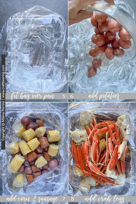 Seafood Boil in a Bag ( Step-by-Step Guide with Pictures & Tips) Crab Boil In A Bag Recipe Oven, Seafood Boil In Bag In Oven, Seafood Bag Boil, Seafood Oven Boil, Seafood Broil In A Bag, Seafood Boil Bags In Oven, Shrimp Boil In Oven Bag, Seafood Steam Bags, Seafood Boil Recipes In A Bag Oven