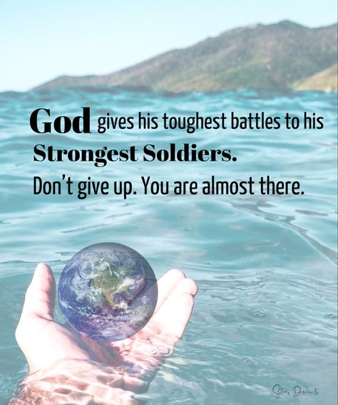 God gives his toughest battles to his strongest soldiers. Don’t give up. You are almost there. Jesus Cross Wallpaper, Inspirational Spiritual Quotes, Me And God, Cross Wallpaper, Strong Faith, Quotes Faith, Jesus Cross, Poems Quotes, Jesus On The Cross