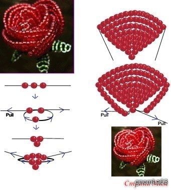 Beaded Flowers Patterns, Seed Bead Flowers, French Beaded Flowers, Bead Flowers, Colouring Printables, Seed Bead Patterns, Beaded Jewelry Tutorials, Seed Bead Tutorial, Handmade Jewelry Tutorials