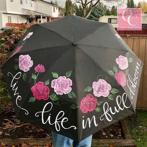 Now is a great time to get one of my hand painted #oneofakind umbrellas for that hard to buy for person on your list. Use cod Hand Painted Umbrella, Painting On Umbrella Acrylic, Floral Umbrellas Diy, Painted Umbrellas Diy Ideas, Umbrella Painting Designs, Umbrella Design Ideas Creative, Umbrella Painting Acrylic, Umbrella Decorations Creative, Painting On Umbrella