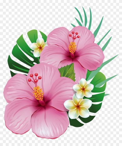 Fiesta Tropical, Flamingo Birthday, Flamingo Party, Tropical Party, Hawaiian Flowers, Deco Floral, Annual Plants, Hibiscus Flowers, Tropical Flowers