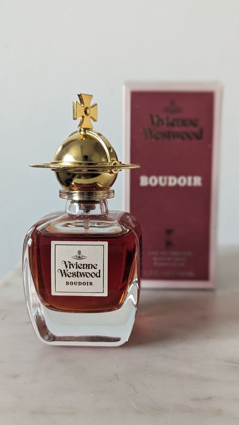 An iconic Vivienne Westwood Boudoir eu de parfum 75ml. The perfume comes with original box and a there is a fair amount left in the bottle. Colour: Gold, clear Materials: Glass Size: Hcm approx Info: In good vintage condition Check out our Instagram page, give us a follow and a ❤️, https://www.instagram.com/curiofoundation/ All net profits from this sale go directly to the Curio Foundation, your support helps us do vital work, so lives can be supported and changed. If you have any questions do n Vivian Westwood Perfume, Perfume Bottle Photography, Cute Perfume Bottles, Perfume Bottles Design, Vivienne Westwood Perfume, Iconic Vivienne Westwood, Vintage Parfum, Vintage Vivienne Westwood, Vintage Fragrance