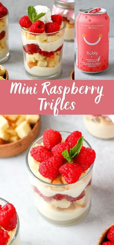 #ad These mini raspberry trifles are a delicious dessert that is quick and easy to make! Tart raspberries, creamy vanilla pudding, and sweet pound cake are a tasty combination! This easy dessert comes together in just 5 minutes! Healthy Trifle, Mini Trifle Desserts, Vanilla Pudding Desserts, Cup Desserts, Trifle Recipes Easy, Raspberry Trifle, Mini Trifle, Dessert From Scratch, Dessert Truffles