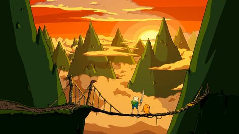 adventure time Finn And Jake, Mountain Scene, Adventure Time, The Mountain