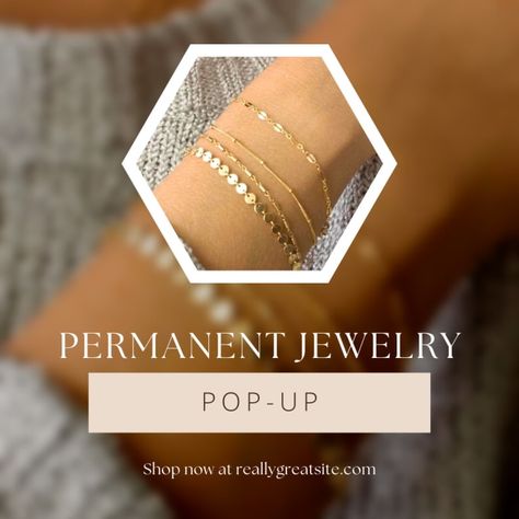 Design your branded social media quotes, images and posts by Jessicathomp974 | Fiverr Permanent Jewelry Pop Up, Permanent Jewelry Party, Jewelry Social Media Post, Jewelry Social Media, Jewellery Advertising, Permanent Jewelry, Jewellery Marketing, Pop Up Event, Post Instagram