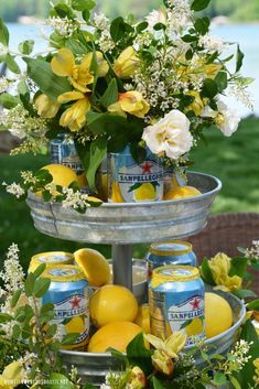 Capri Tablescapes, Amalfi Coast Table Setting, Lemon Table Setting, Amalfi Coast Theme Party, Capri Party, Lemon Tablescape, Lemon Table Decor, Lemons And Flowers, Citrus Party