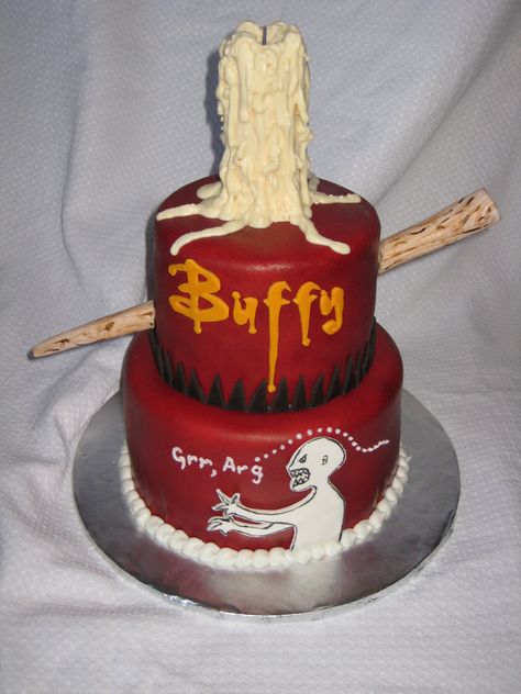 Monstrous Vampire, Vampire Cake, Joss Whedon, Funny Tattoos, Theme Halloween, Tv Movies, Buffy The Vampire, In The Meantime, Buffy The Vampire Slayer