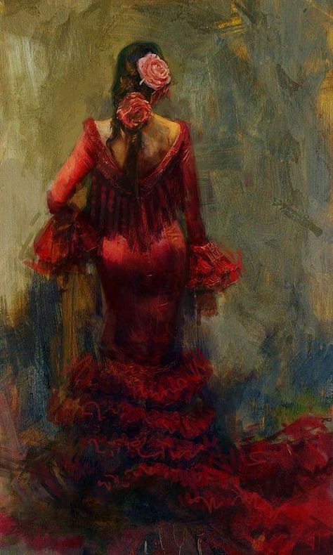 Flamenco Art, Hispanic Art, Dancer Painting, Mexican Culture Art, Flamenco Dancer, Dancers Art, Spanish Culture, Spanish Art, Corporate Art